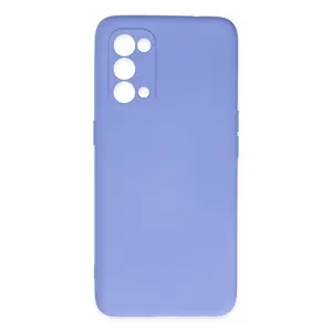 Oppo Reno 5 Kılıf Nano İçi Kadife Silikon - Lila