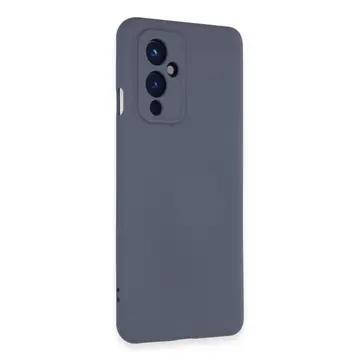 One Plus 9 Kılıf Nano İçi Kadife Silikon - Gri