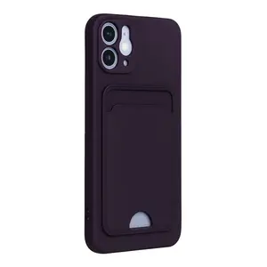 İphone 12 Kılıf Kelvin Kartvizitli Silikon - Derin Mor