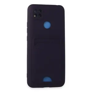 Xiaomi Redmi 9c Kılıf Kelvin Kartvizitli Silikon - Derin Mor