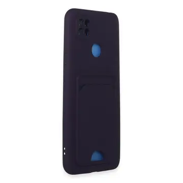 Xiaomi Redmi 9c Kılıf Kelvin Kartvizitli Silikon - Derin Mor