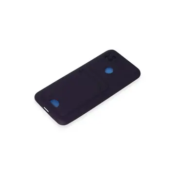 Xiaomi Redmi 9c Kılıf Kelvin Kartvizitli Silikon - Derin Mor