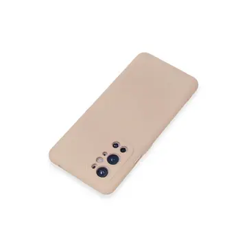One Plus 9 Pro Kılıf Nano İçi Kadife Silikon - Pudra