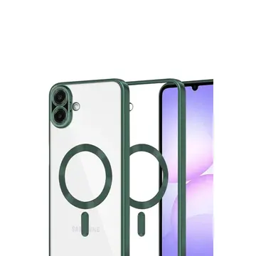 Samsung Galaxy A07 4g Kross Magneticsafe Kapak - Koyu Yeşil