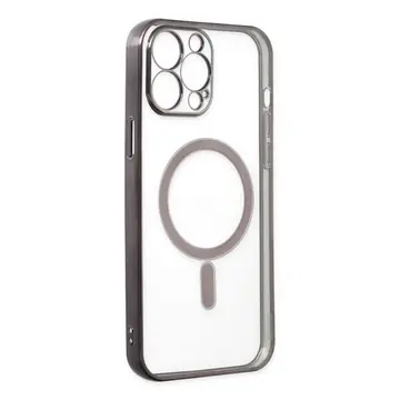 İphone 14 Pro Kılıf Magneticsafe Lazer Silikon - Siyah