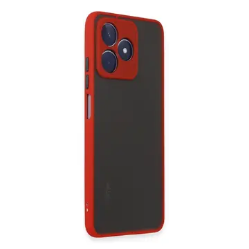 Realme C53 Kılıf Montreal Silikon Kapak - Kırmızı