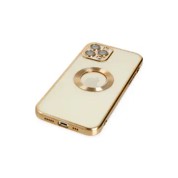 İphone 12 Pro Kılıf Slot Silikon - Gold