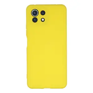 Xiaomi Mi 11 Lite Kılıf Nano İçi Kadife Silikon - Sarı