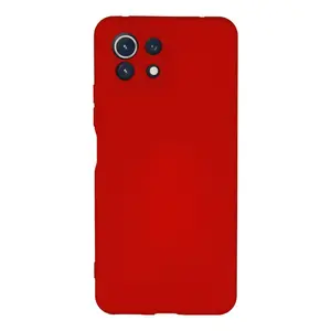 Xiaomi Mi 11 Lite Kılıf Nano İçi Kadife Silikon - Kırmızı