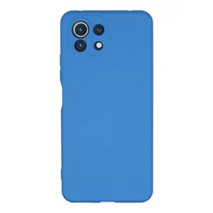 Xiaomi Mi 11 Lite Kılıf Nano İçi Kadife Silikon - Mavi