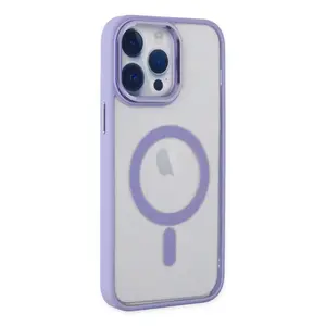 İphone 14 Pro Kılıf Room Magneticsafe Silikon - Lila