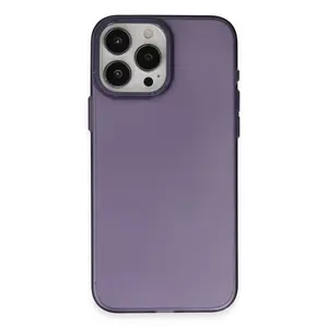 İphone 15 Pro Max Kılıf Modos Metal Kapak - Derin Mor