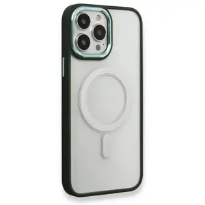 İphone 14 Pro Max Kılıf Room Magneticsafe Silikon - Köknar Yeşili