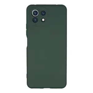 Xiaomi Mi 11 Lite Kılıf Nano İçi Kadife Silikon - Koyu Yeşil