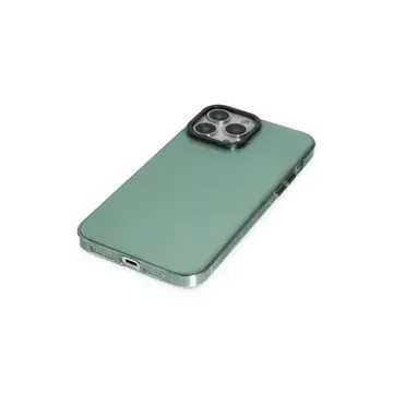 İphone 14 Pro Kılıf Anka Pc Sert Metal Kapak - Yeşil