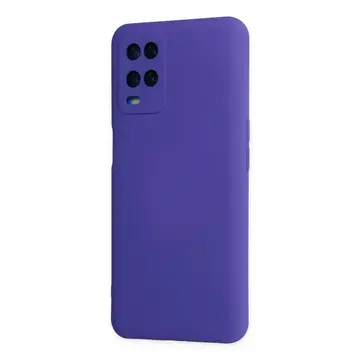 Oppo A54 4g Kılıf Nano İçi Kadife Silikon - Mor