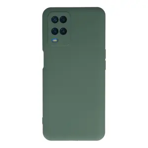 Oppo A54 4g Kılıf Nano İçi Kadife Silikon - Koyu Yeşil