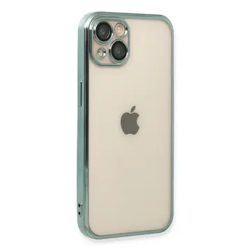 İphone 14 Kılıf Razer Lensli Silikon - Yeşil