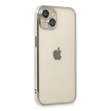 İphone 14 Kılıf Razer Lensli Silikon - Gümüş