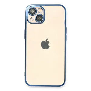 İphone 14 Kılıf Razer Lensli Silikon - Açık Mavi