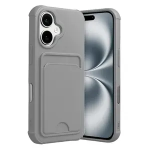 İphone 17 Kelvin Kartvizitli Silikon - Gri