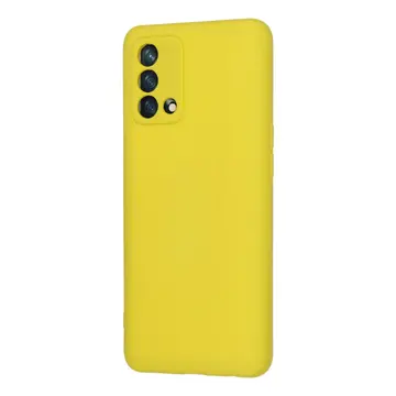 Oppo A74 4g Kılıf Nano İçi Kadife Silikon - Sarı
