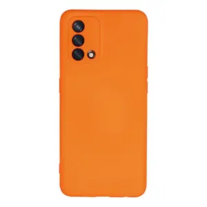 Oppo A74 4g Kılıf Nano İçi Kadife Silikon - Turuncu