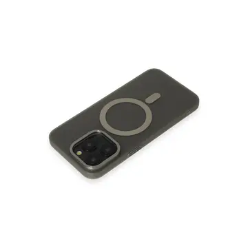İphone 15 Pro Max Kılıf Lodos Magneticsafe Mat Kapak - Titan Gri