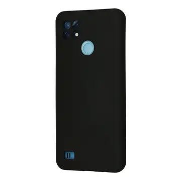 Realme C21 Kılıf Nano İçi Kadife Silikon - Siyah