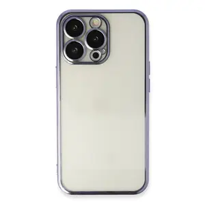 İphone 14 Pro Kılıf Razer Lensli Silikon - Mor