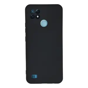 Realme C21 Kılıf Nano İçi Kadife Silikon - Lacivert