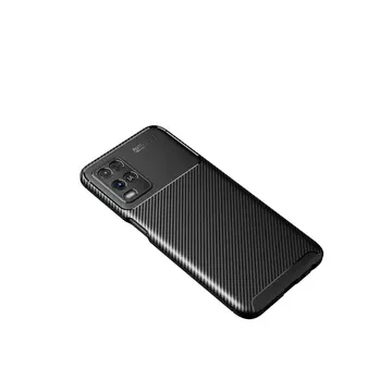 Oppo A54 4g Kılıf Auto Focus Karbon Kapak - Siyah