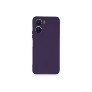 Vivo Y16 Kılıf Nano İçi Kadife Silikon - Mor