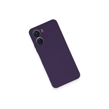 Vivo Y16 Kılıf Nano İçi Kadife Silikon - Mor