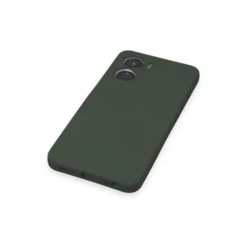 Vivo Y16 Kılıf Nano İçi Kadife Silikon - Koyu Yeşil