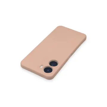 Vivo Y16 Kılıf Nano İçi Kadife Silikon - Pudra