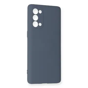 Oppo Reno 5 Pro Kılıf Nano İçi Kadife Silikon - Gri