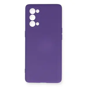 Oppo Reno 5 Pro Kılıf Nano İçi Kadife Silikon - Mor
