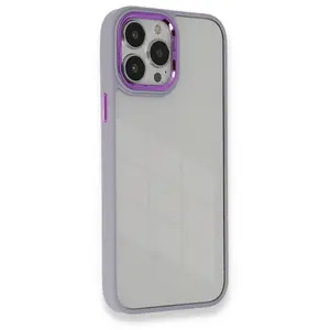 İphone 14 Pro Kılıf Dora Kapak - Lila