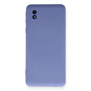 Samsung Galaxy A01 Core Kılıf Nano İçi Kadife Silikon - Lila