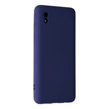 Samsung Galaxy A01 Core Kılıf Nano İçi Kadife Silikon - Lacivert