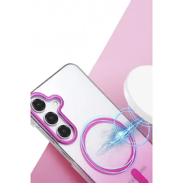 Samsung Galaxy S24 Fe Glossy Magsafe Kapak - Mor