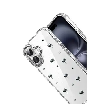İphone 16 Fiyonk Desenli Kapak - Desen 1