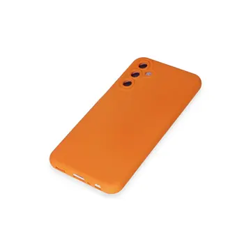 Samsung Galaxy M34 5g Kılıf Nano İçi Kadife Silikon - Turuncu