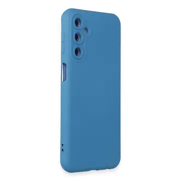 Samsung Galaxy M14 5g Kılıf Nano İçi Kadife Silikon - Mavi