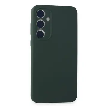 Samsung Galaxy A35 5g Kılıf First Silikon - Koyu Yeşil