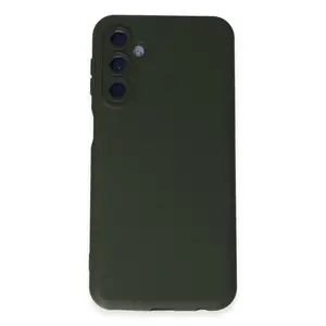 Samsung Galaxy M14 5g Kılıf Nano İçi Kadife Silikon - Koyu Yeşil