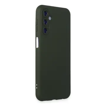 Samsung Galaxy M14 5g Kılıf Nano İçi Kadife Silikon - Koyu Yeşil