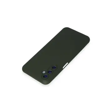 Samsung Galaxy M14 5g Kılıf Nano İçi Kadife Silikon - Koyu Yeşil