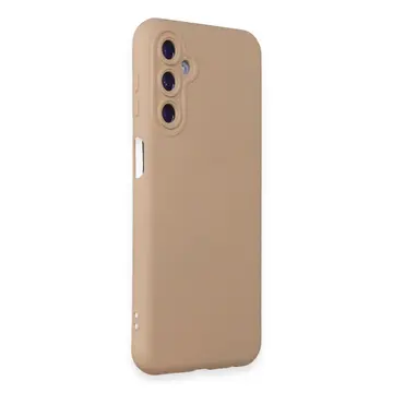 Samsung Galaxy M14 5g Kılıf Nano İçi Kadife Silikon - Pudra